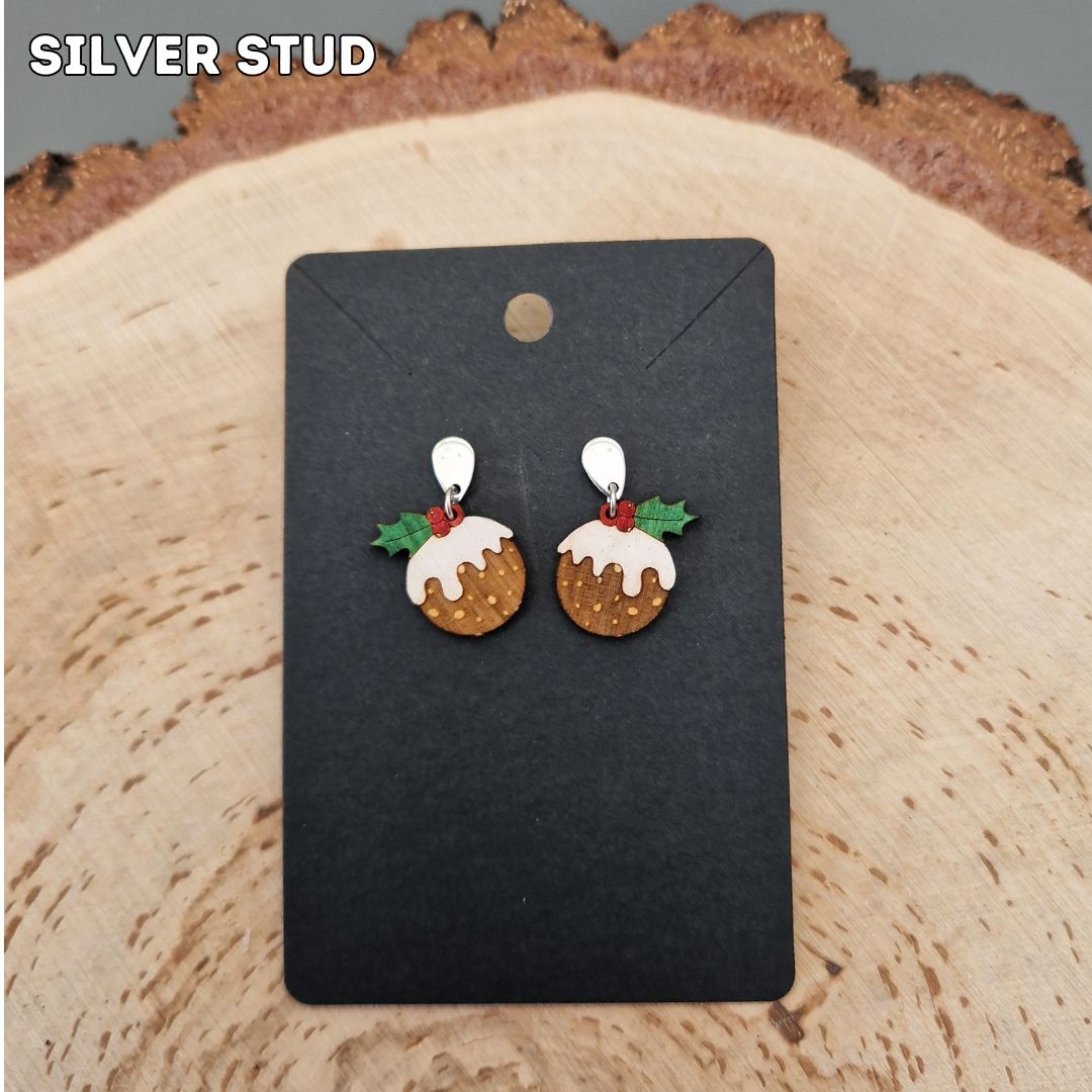 Christmas Pudding Earrings
