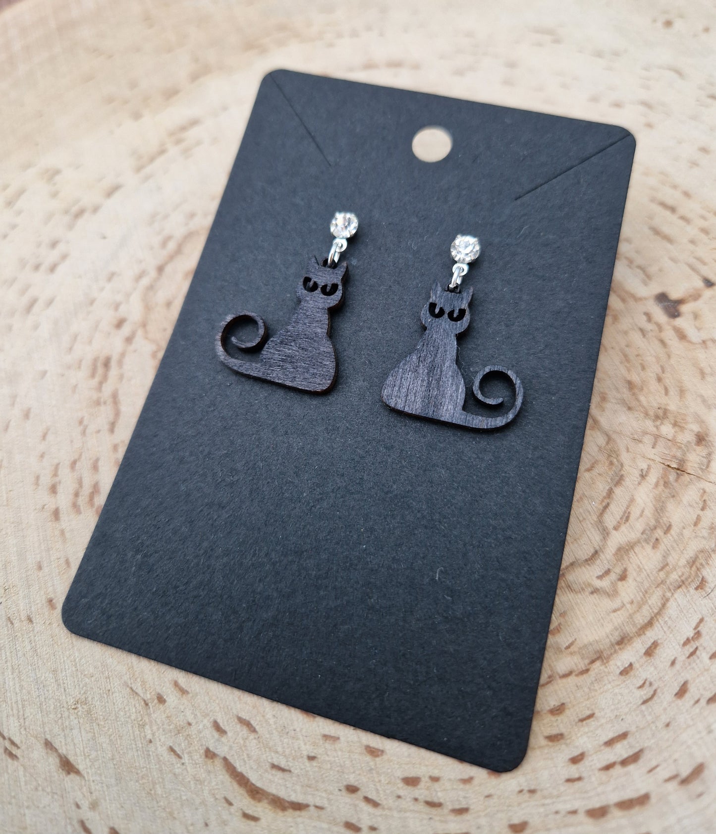 Curley Tail Cat Earrings