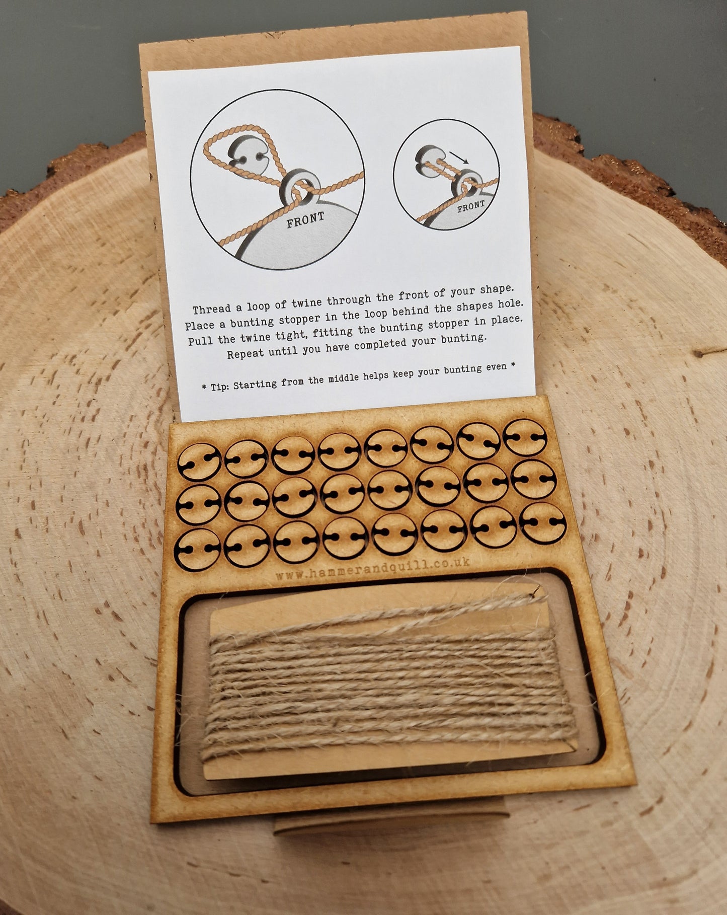 Craft & Hang - Eco Wooden Bunting Workshop