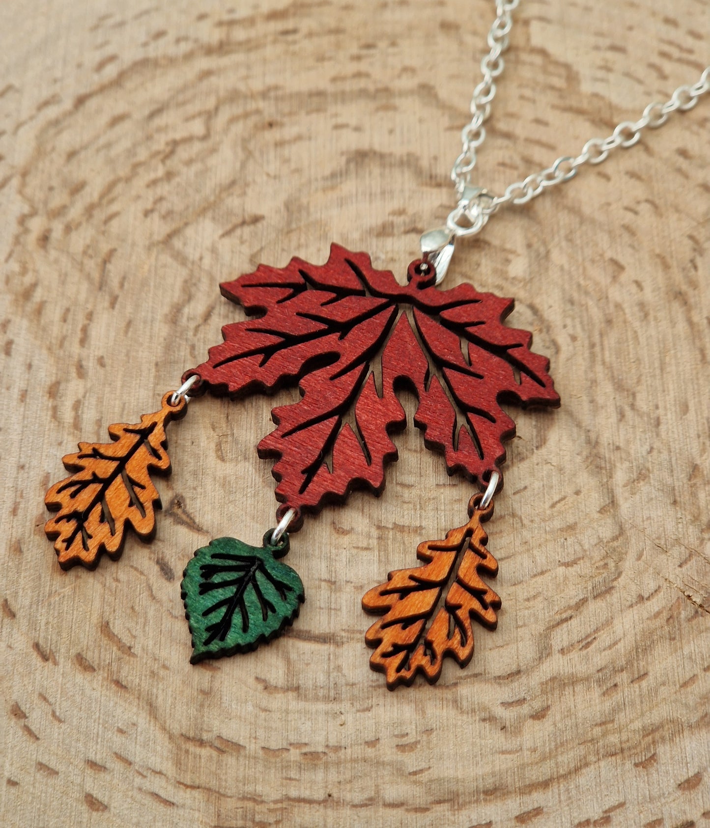 Maple Leaf Cascade Necklace