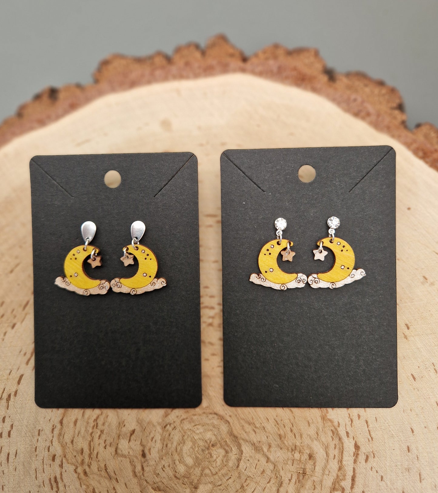Moon and Stars Earrings