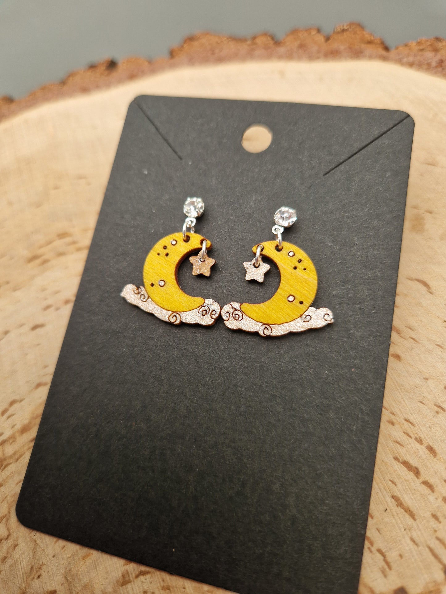 Moon and Stars Earrings