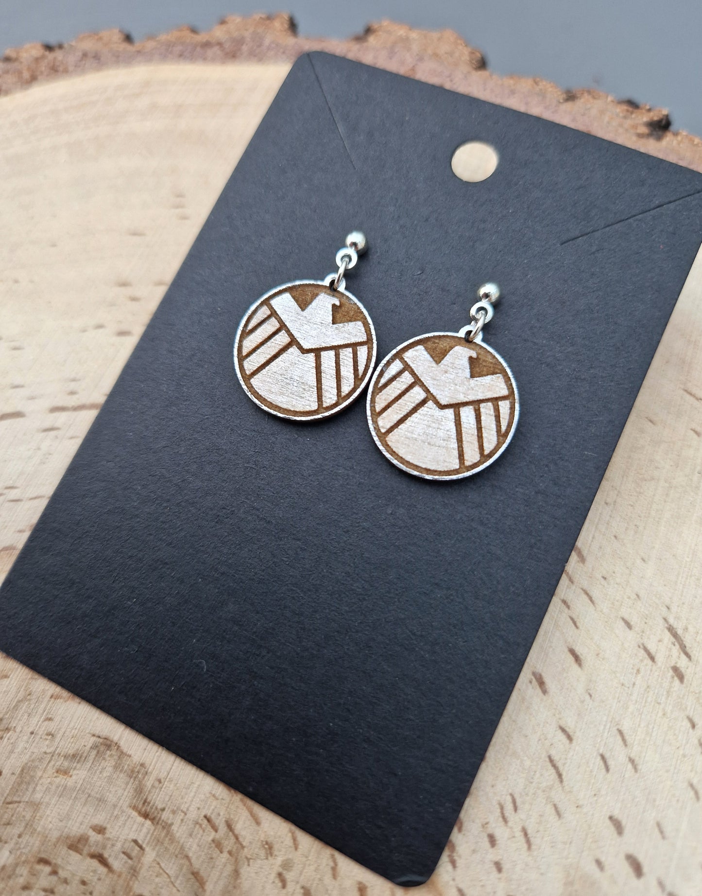 Boba Fett Mandalorian Crest Earrings