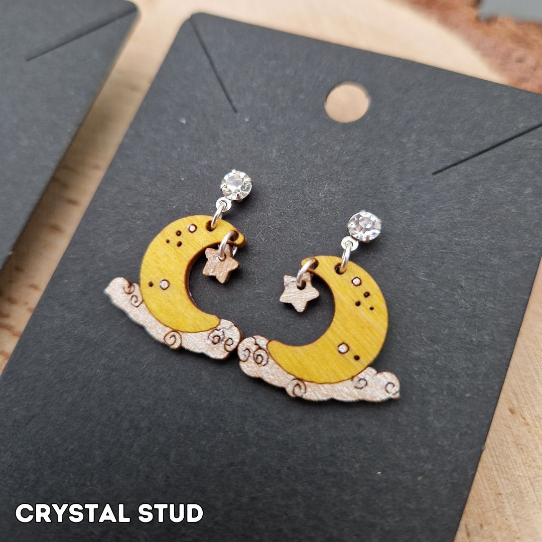 Moon and Stars Earrings