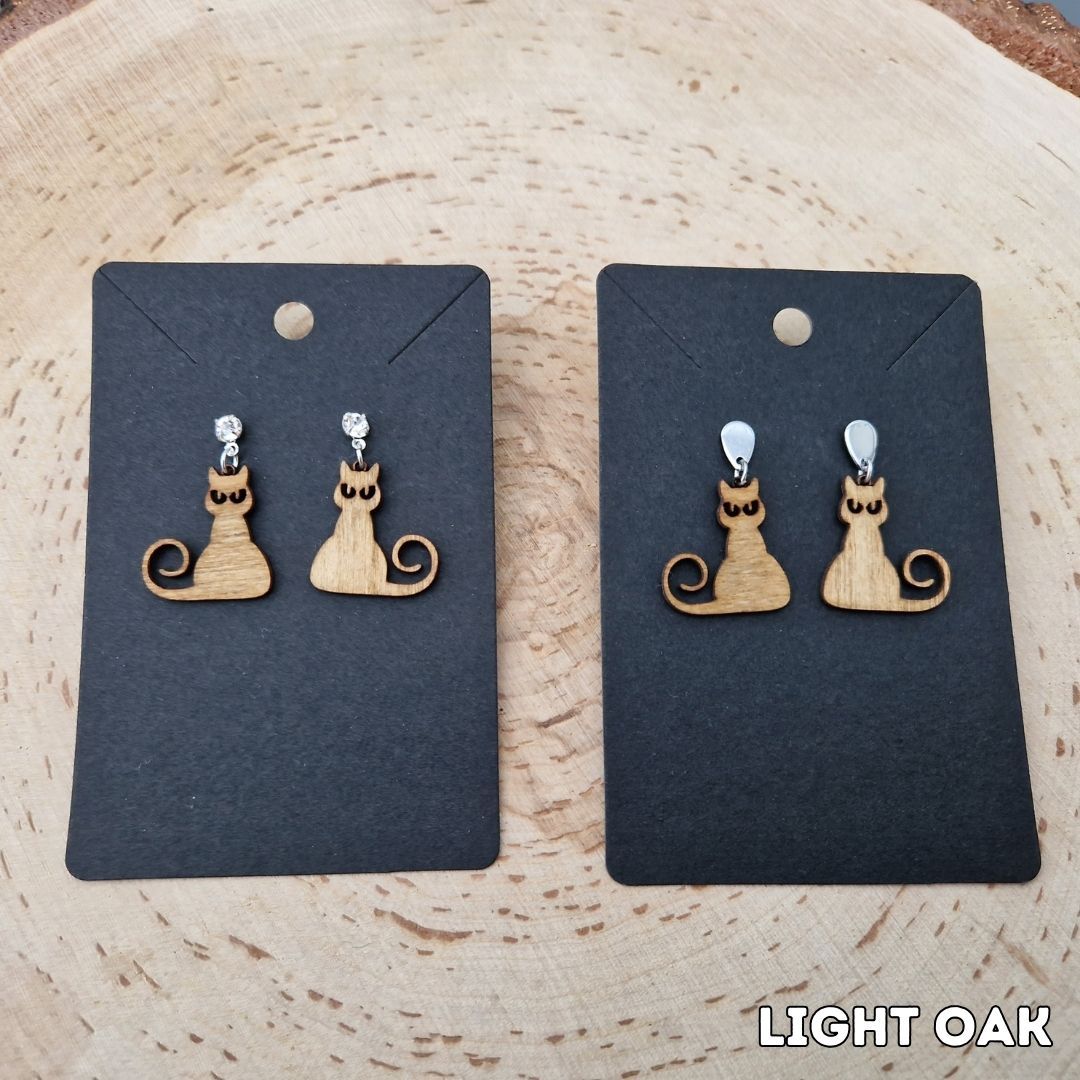 Curley Tail Cat Earrings