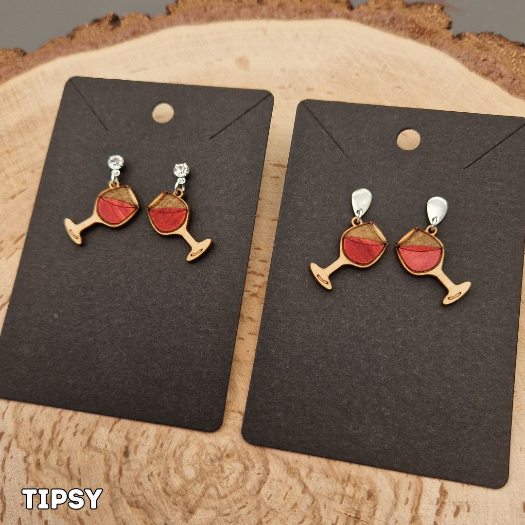 Wine Glass Earrings