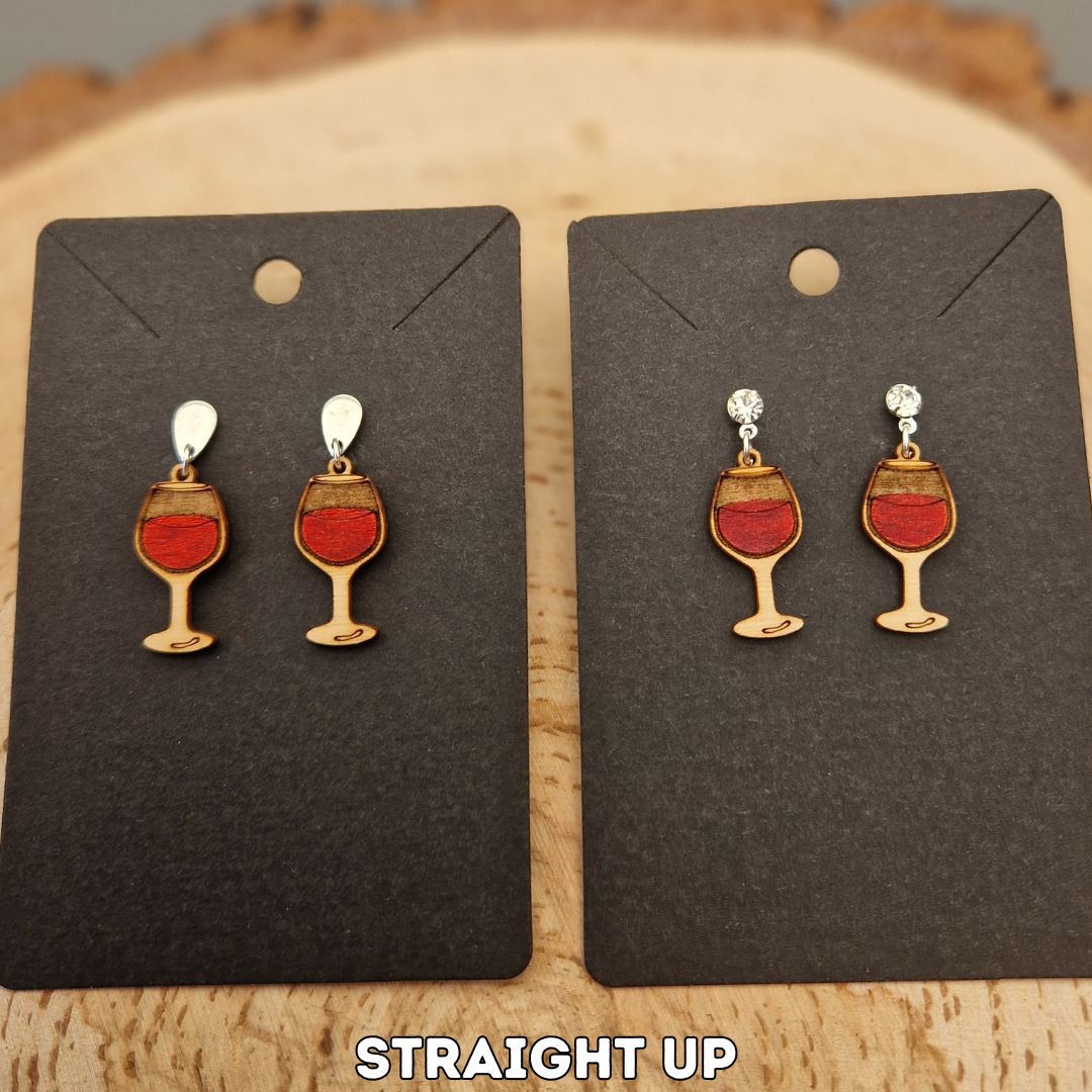 Wine Glass Earrings