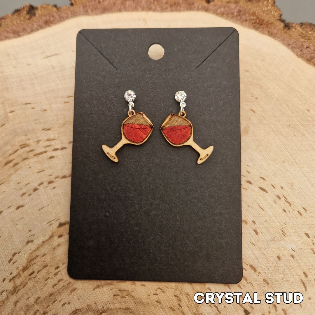 Wine Glass Earrings