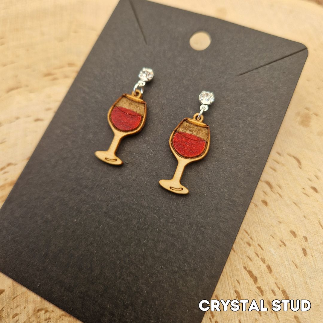 Wine Glass Earrings