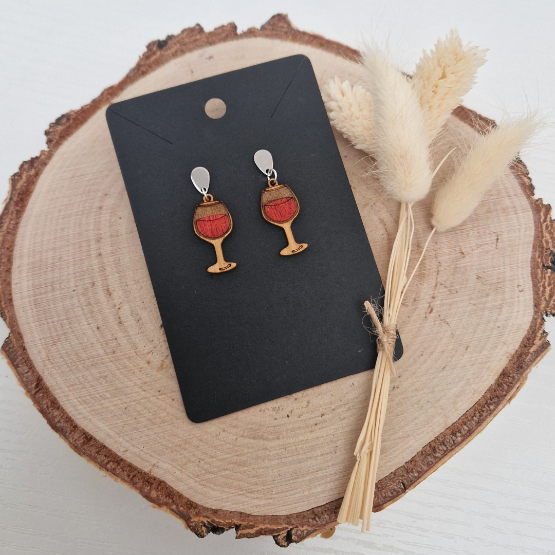 Wine Glass Earrings