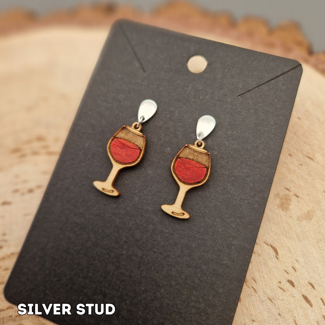 Wine Glass Earrings