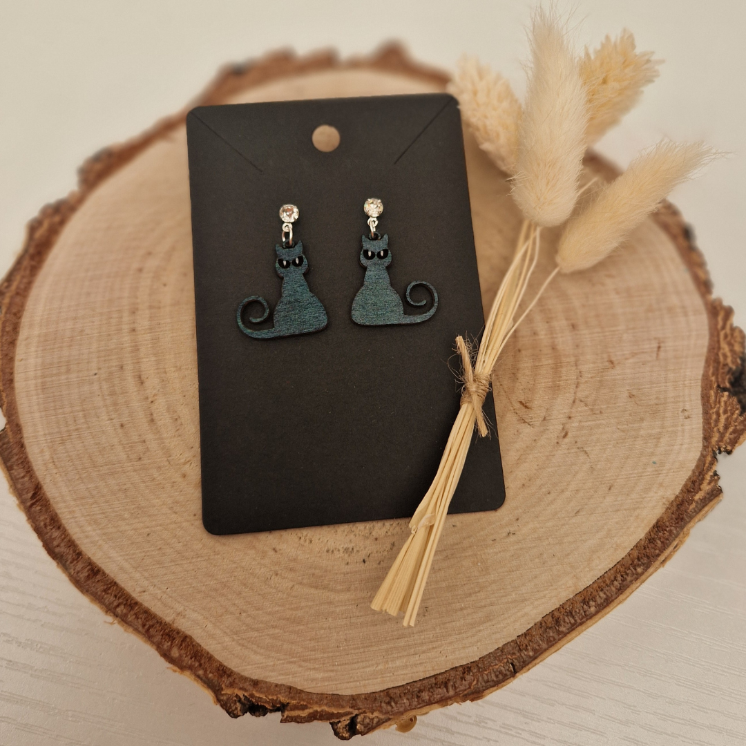 Curious Cat Earrings