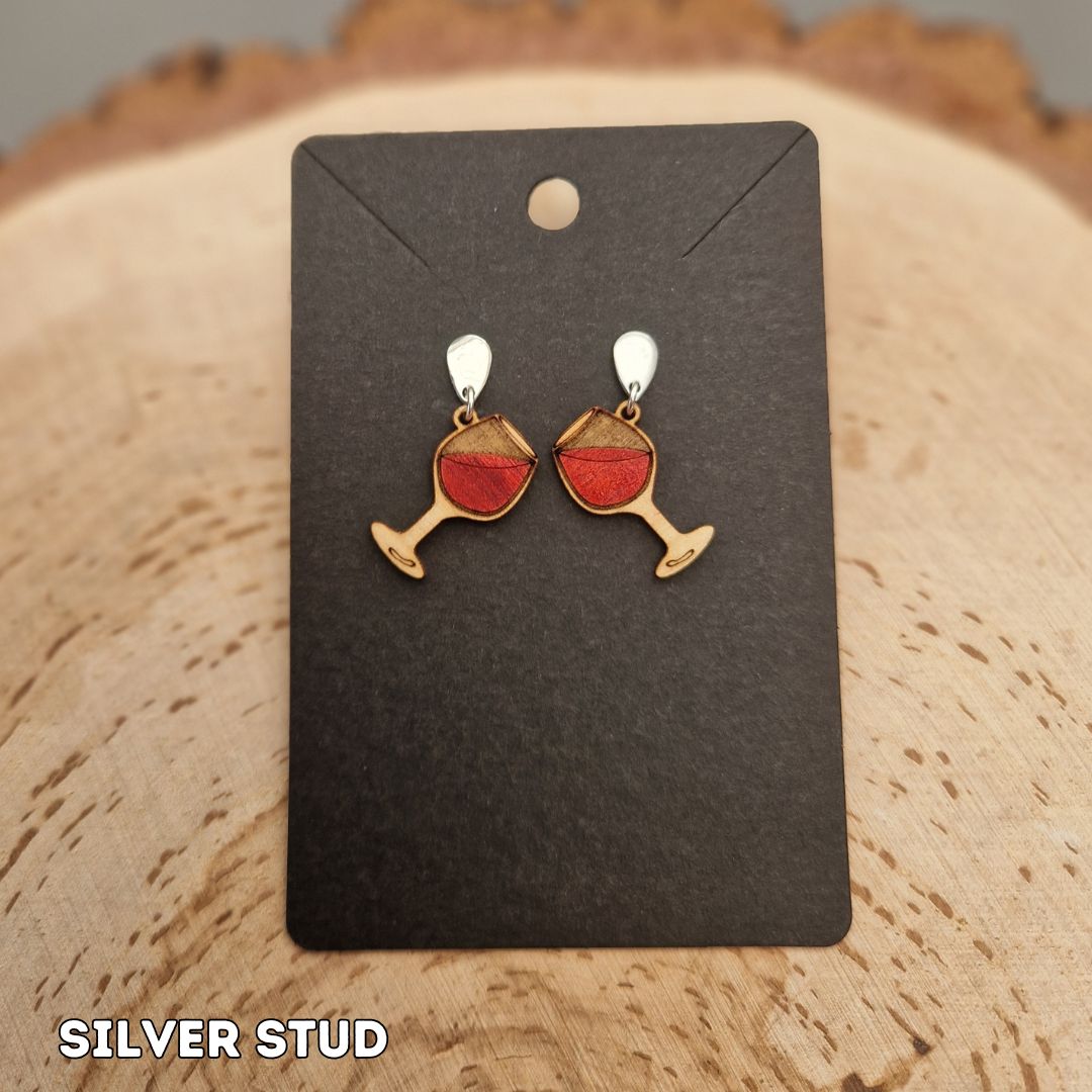 Wine Glass Earrings