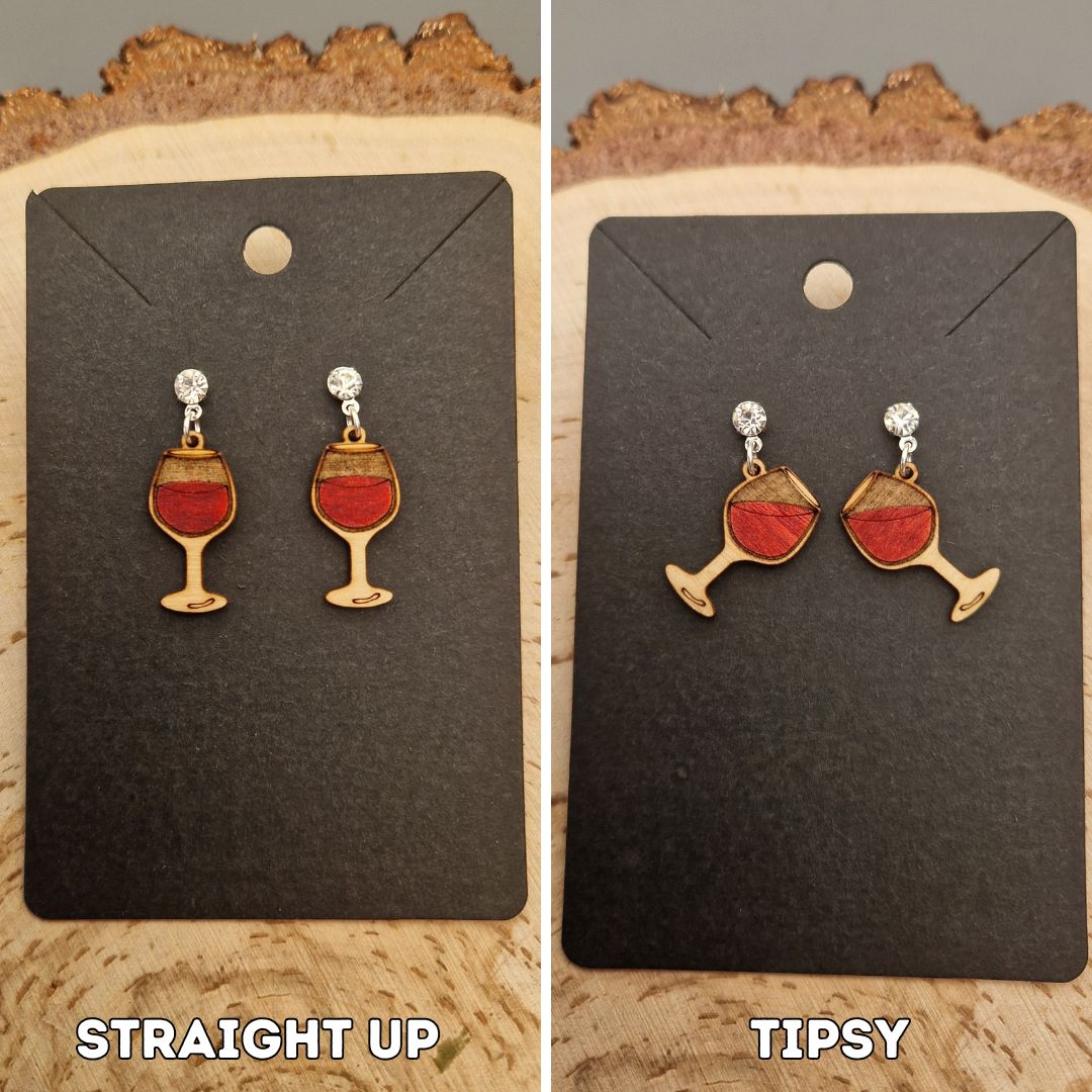 Wine Glass Earrings