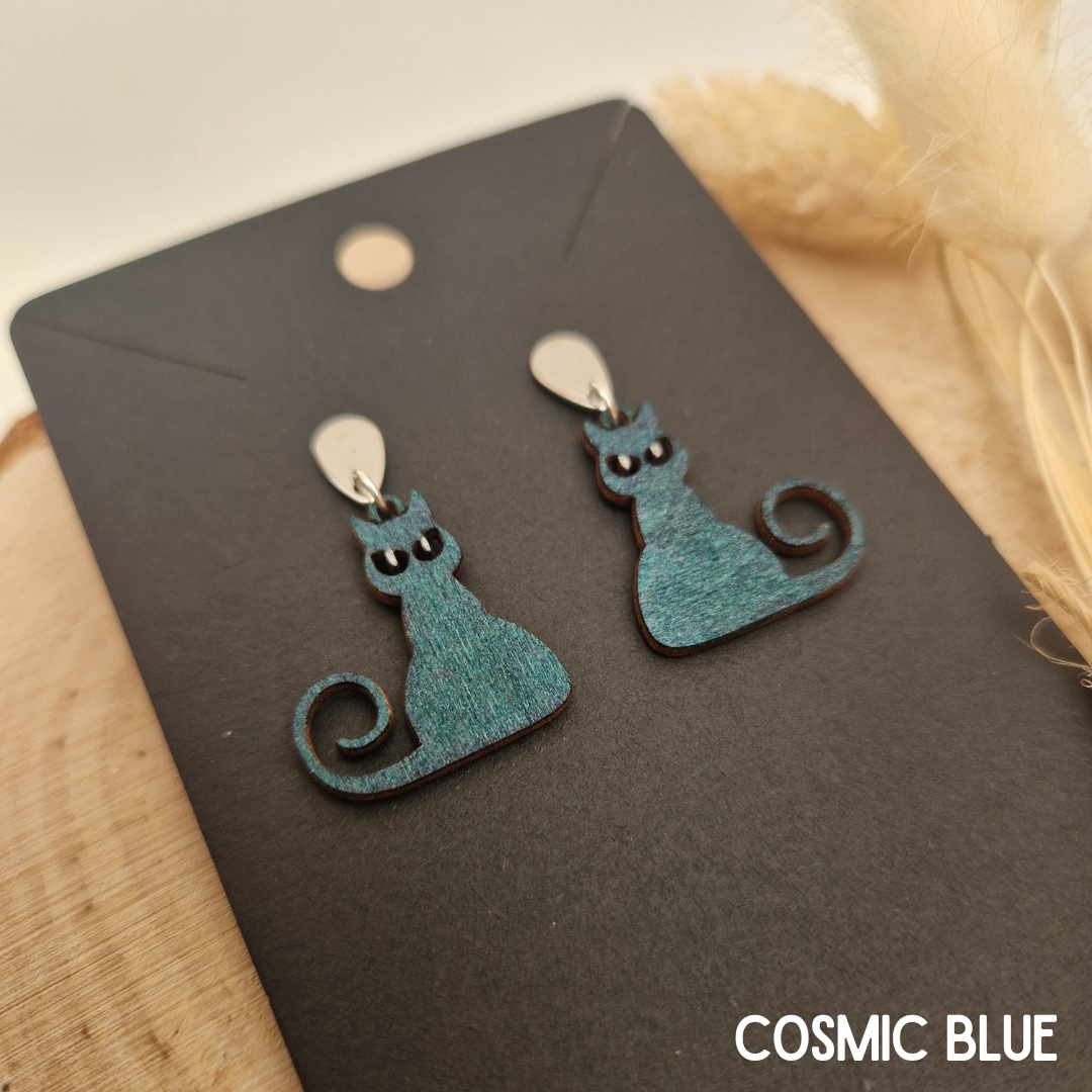 Curious Cat Earrings
