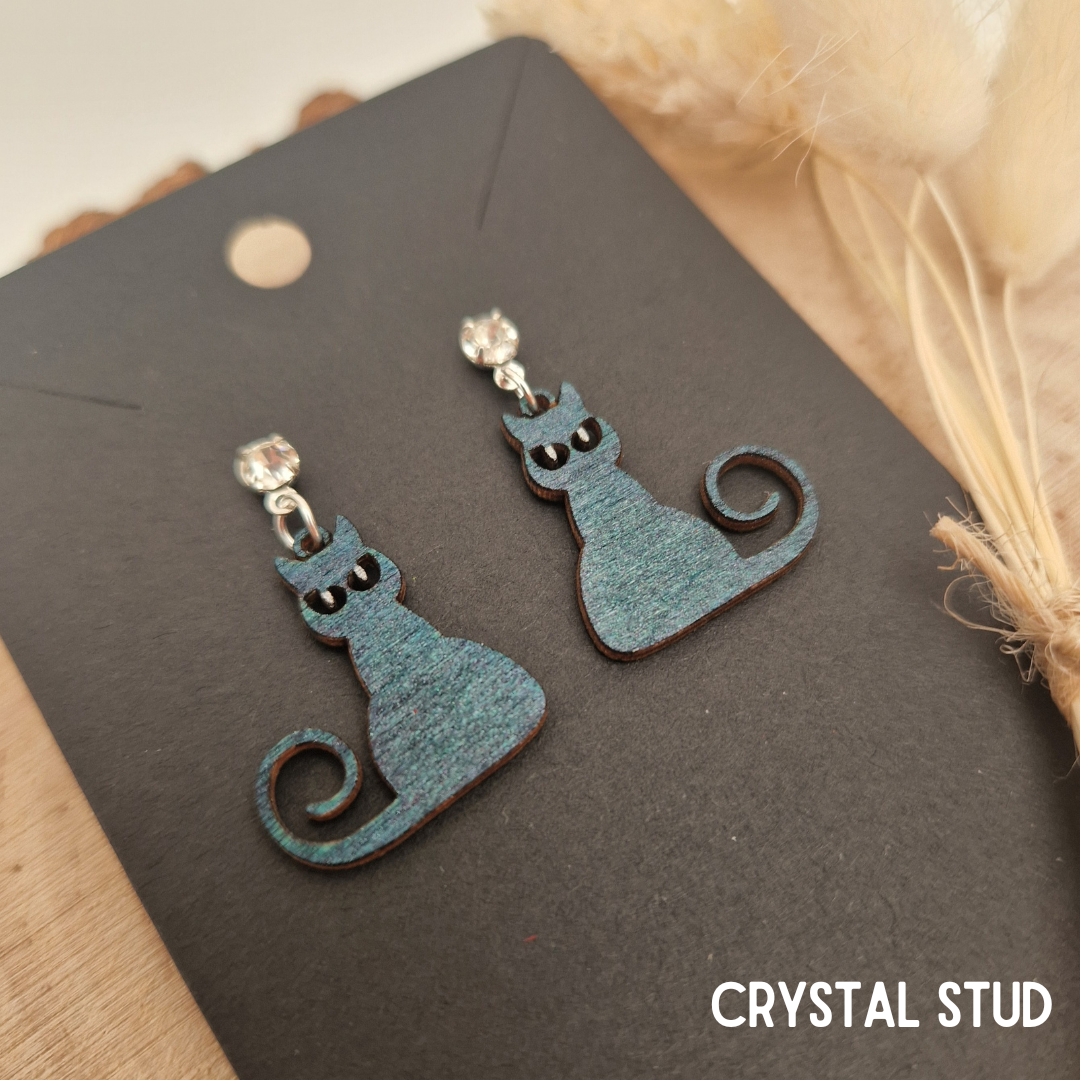 Curious Cat Earrings