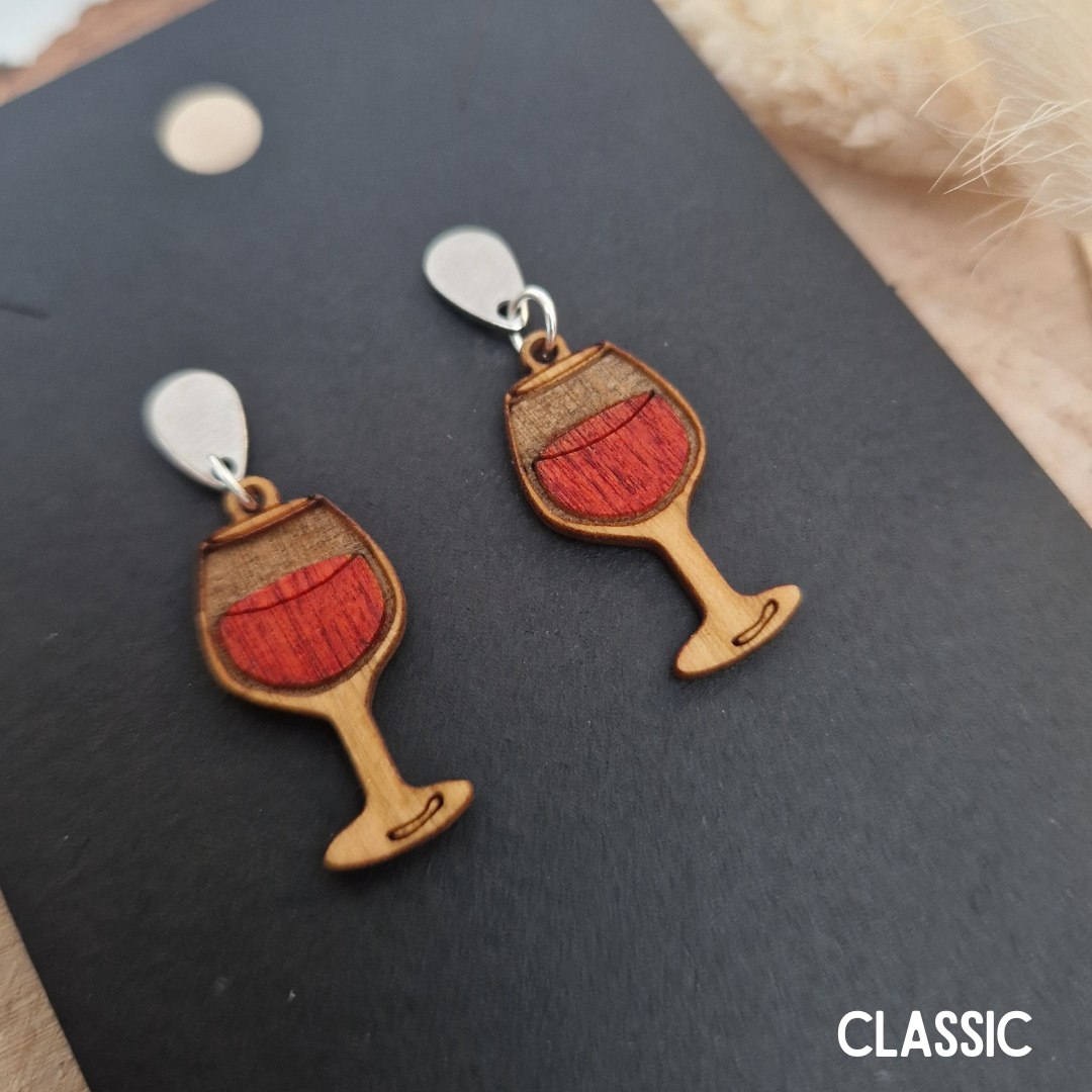Wine Glass Earrings