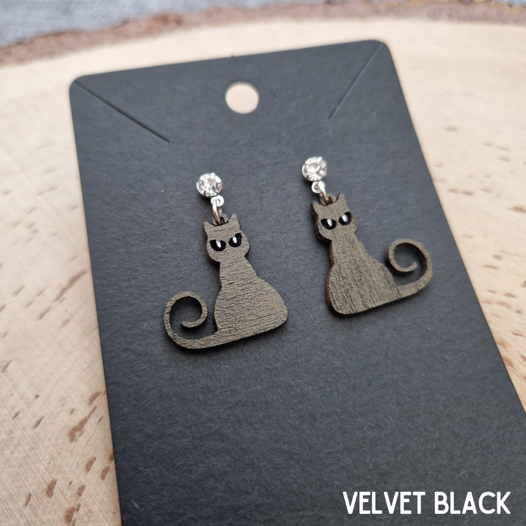 Curious Cat Earrings