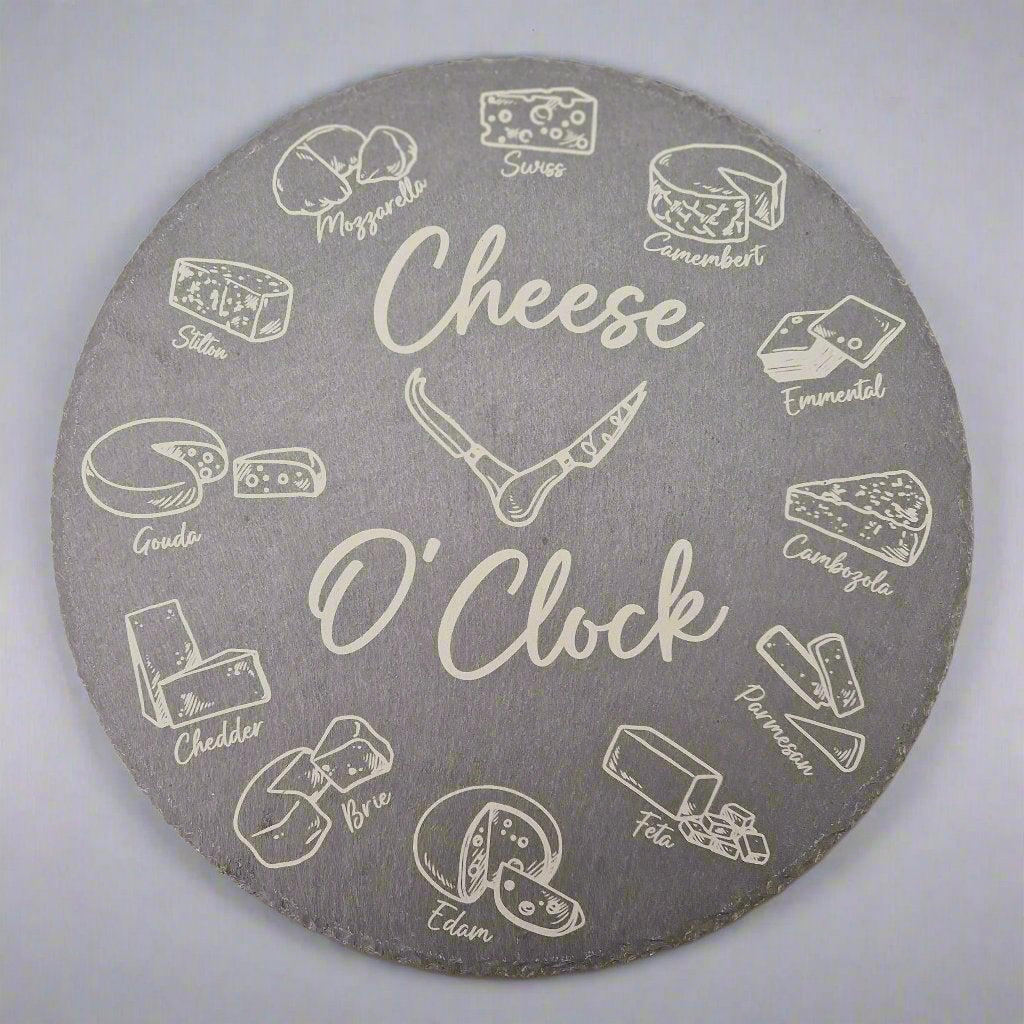 Round Slate Cheese Board
