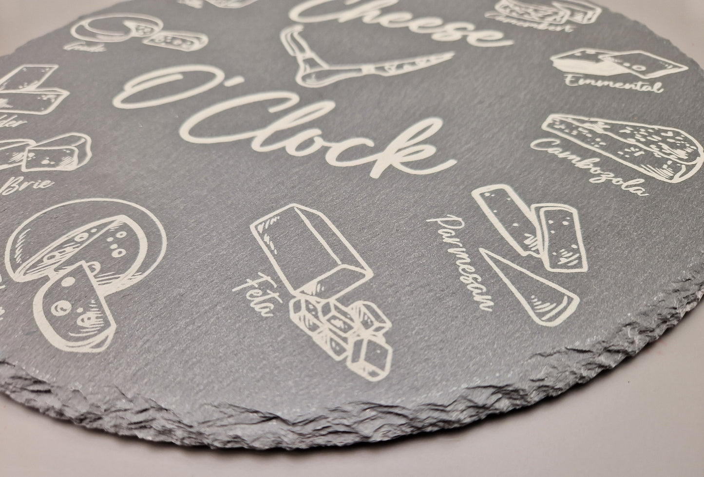 Round Slate Cheese Board