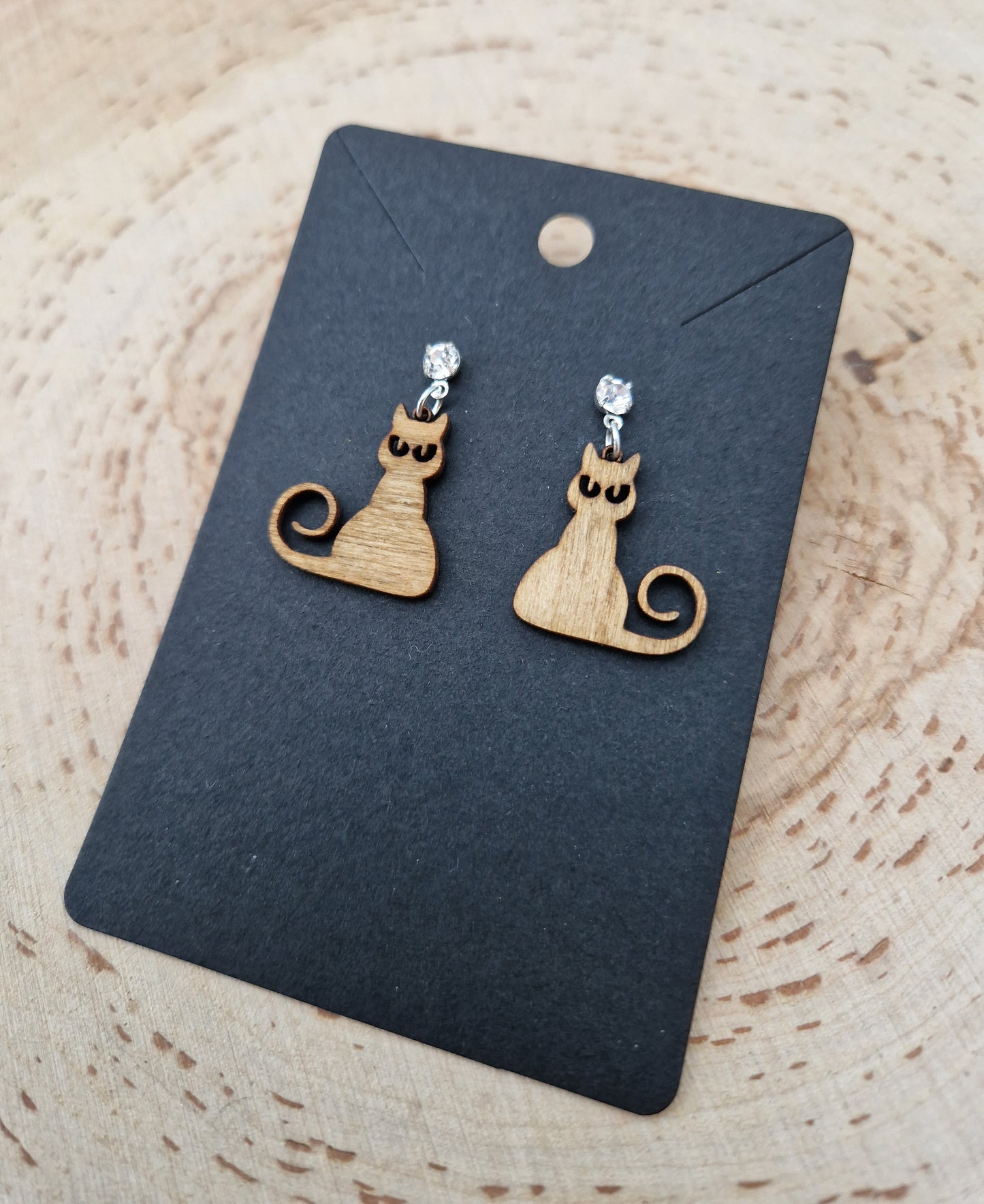Curley Tail Cat Earrings