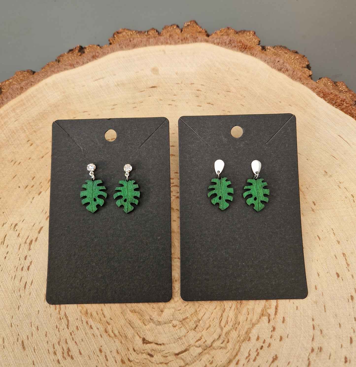 Tropical Leaf Earrings