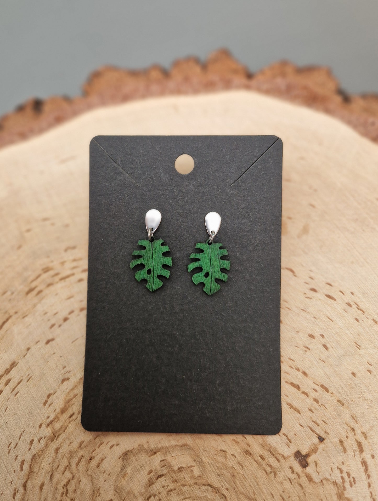 Tropical Leaf Earrings