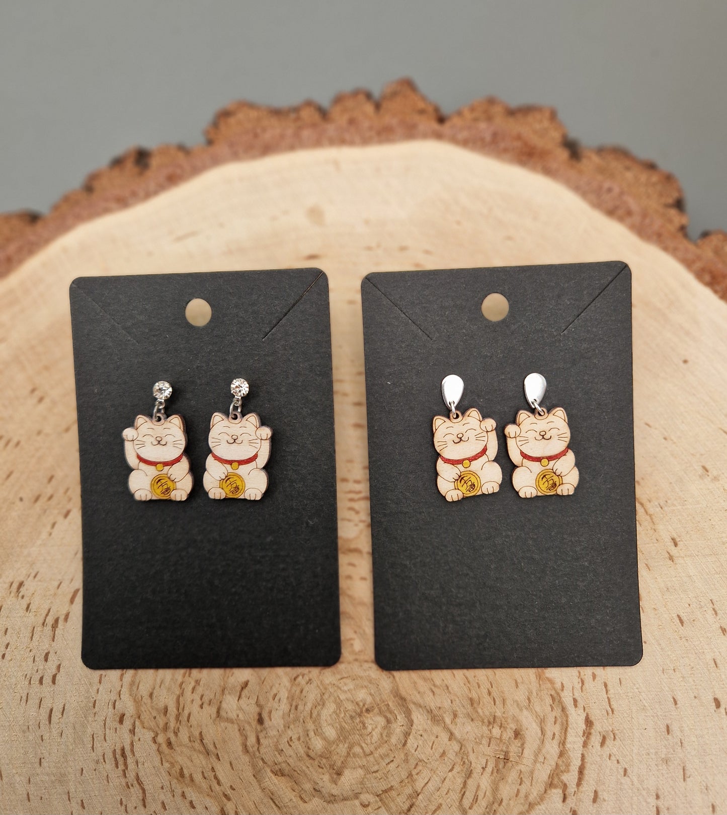 Lucky Cat Earrings