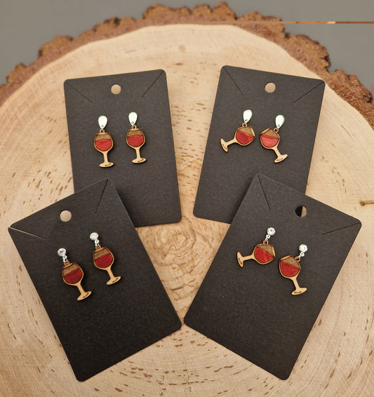 Wine Glass Earrings