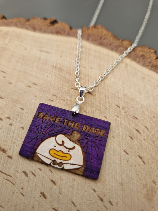 Save The Date Necklace