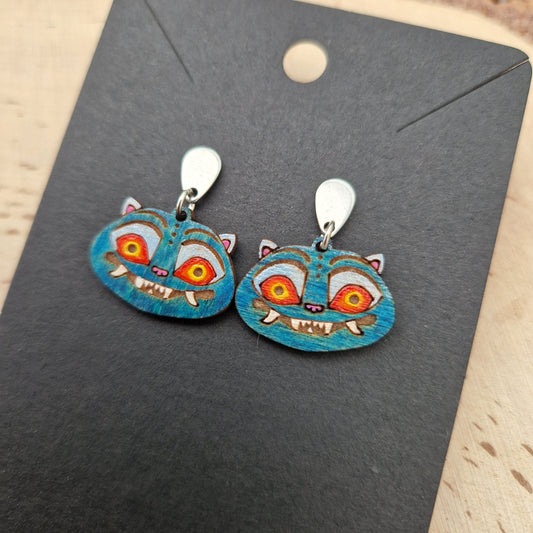 Derpy Tiger Earrings