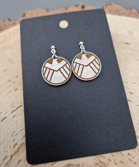 Boba Fett Mandalorian Crest Earrings