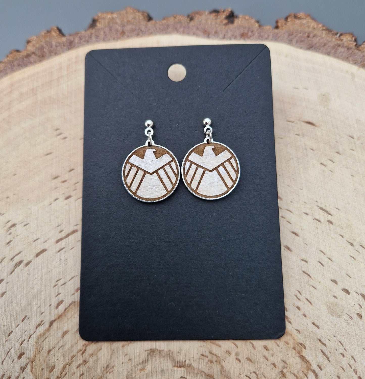Boba Fett Mandalorian Crest Earrings