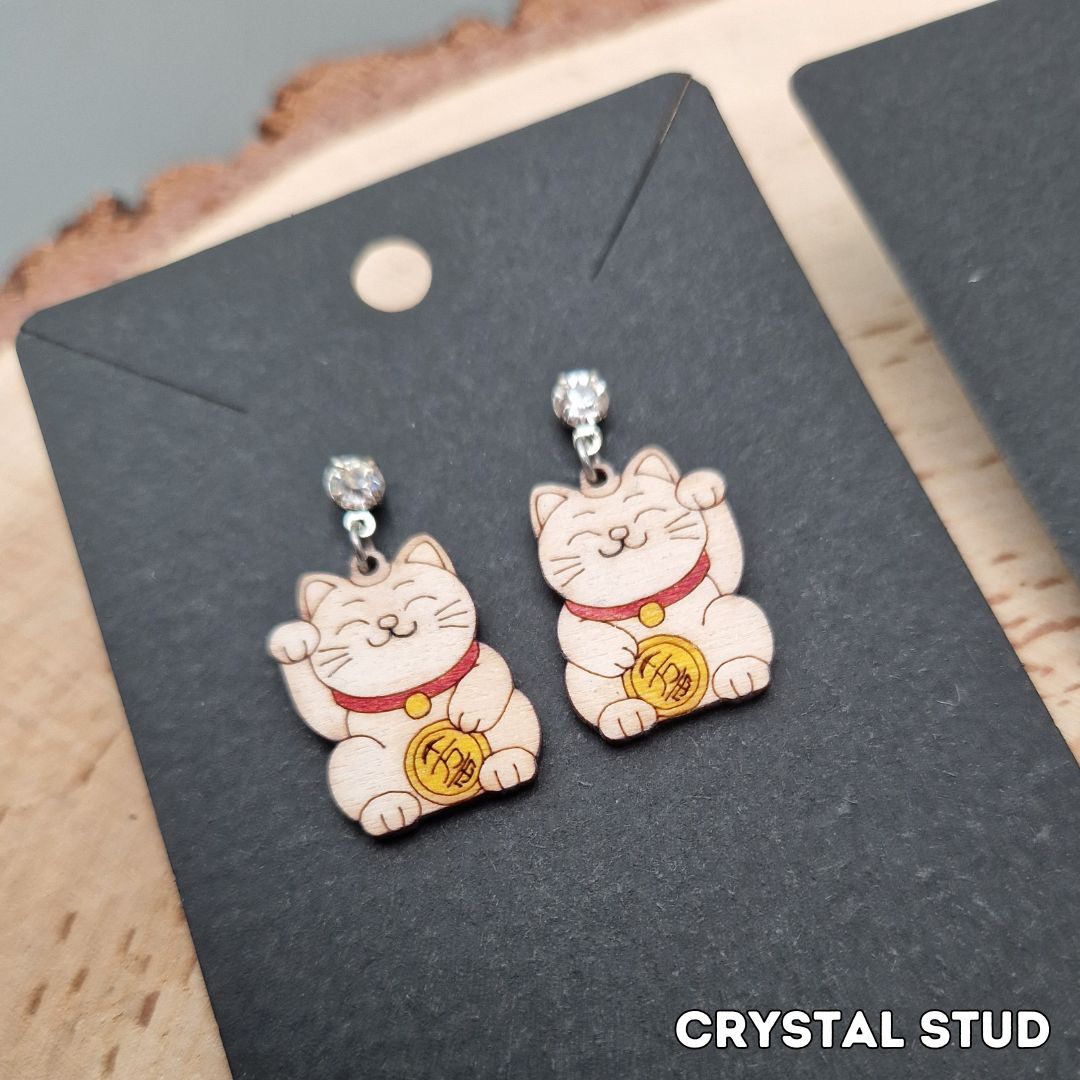 Lucky Cat Earrings