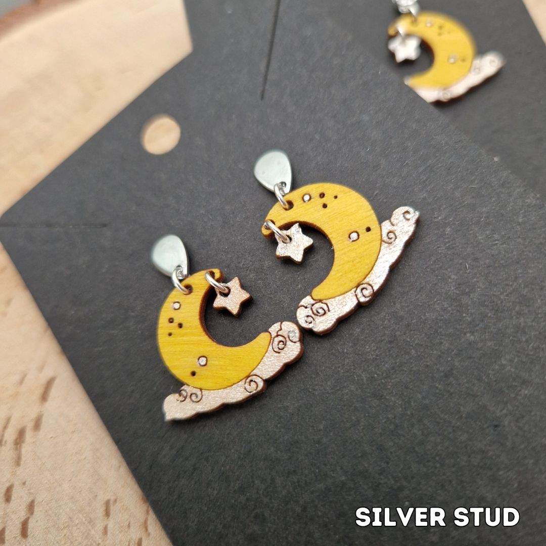 Moon and Stars Earrings