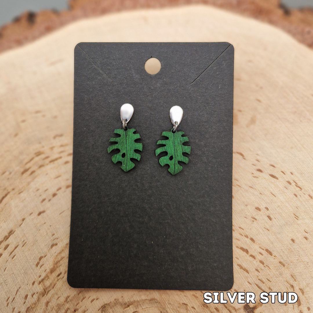 Tropical Leaf Earrings