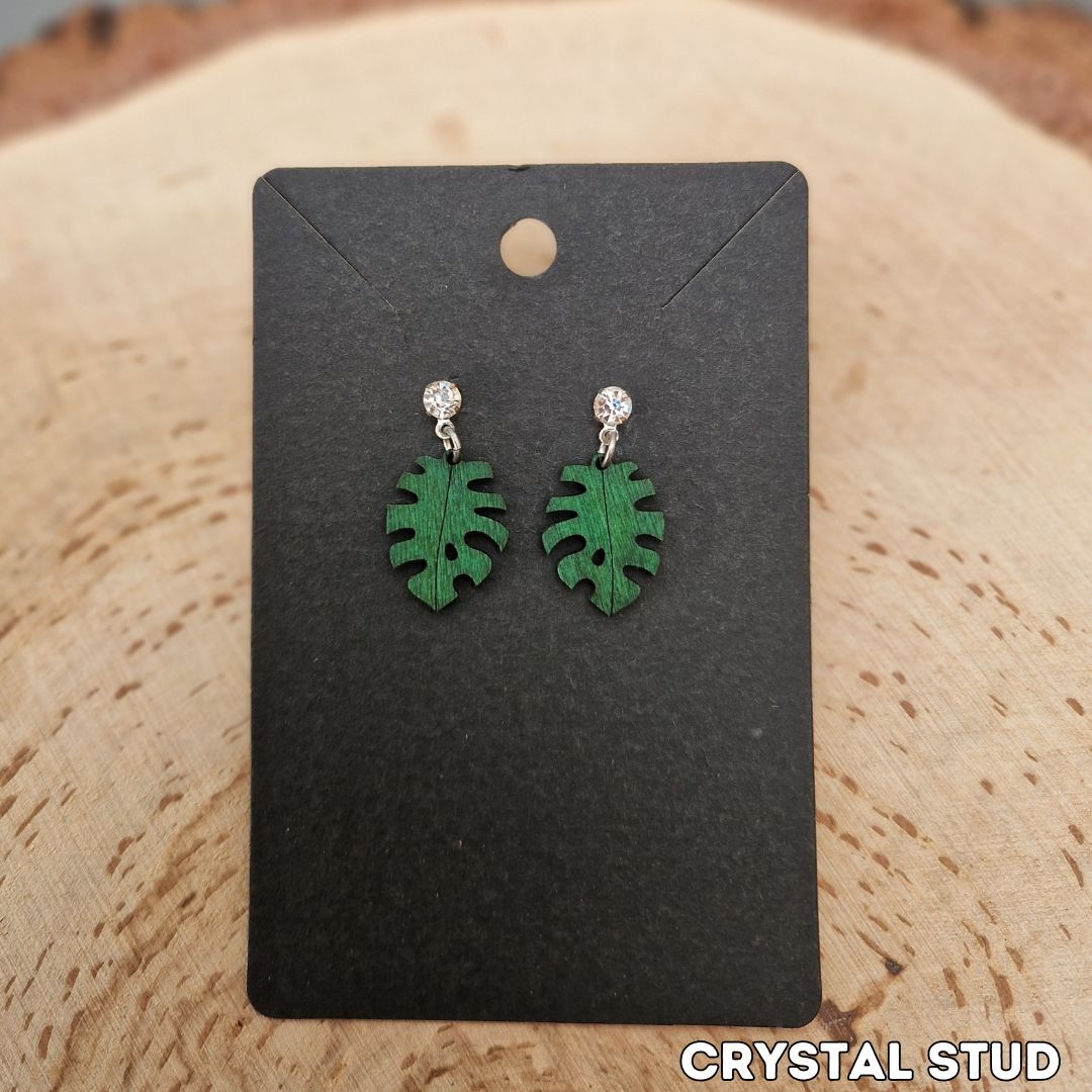 Tropical Leaf Earrings