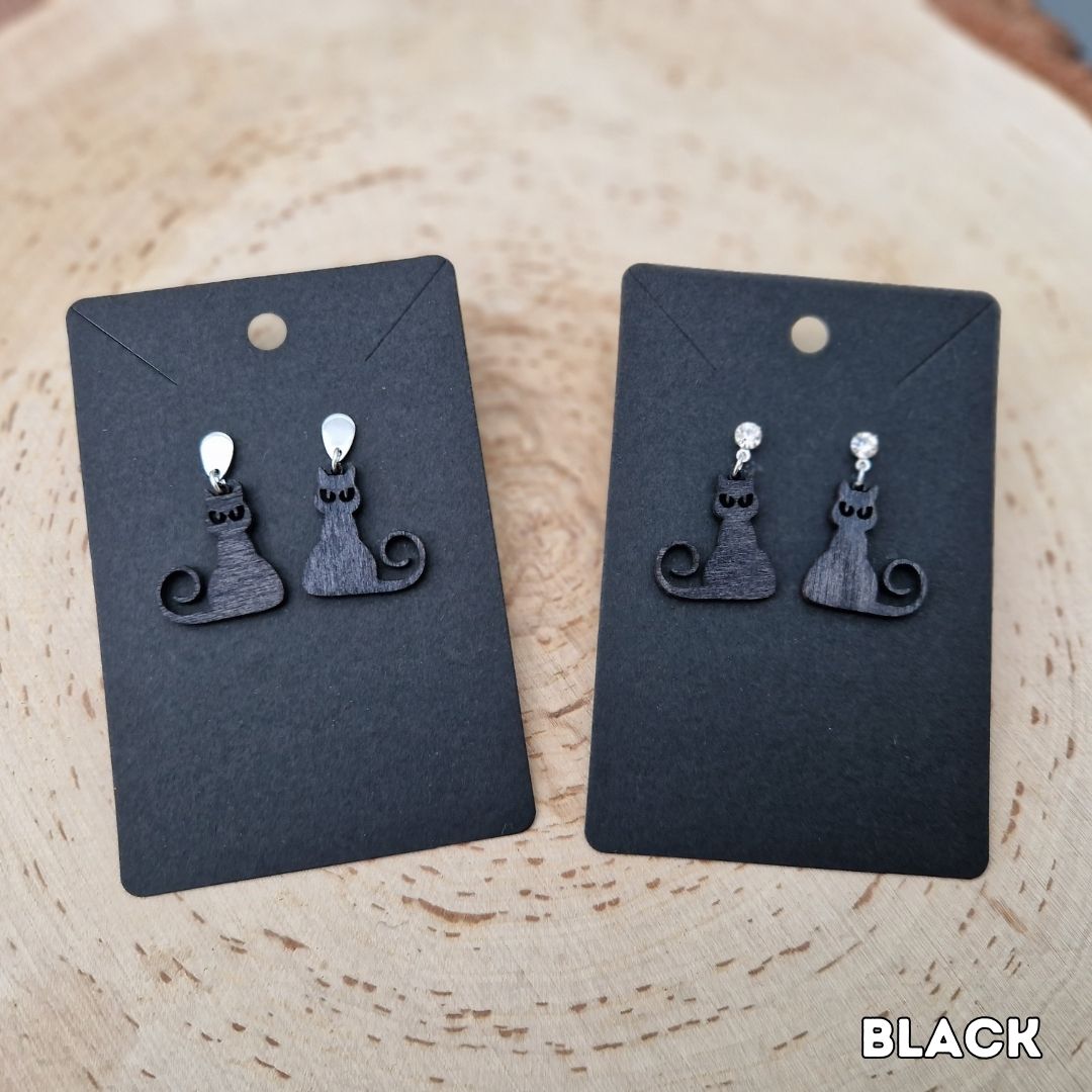 Curley Tail Cat Earrings
