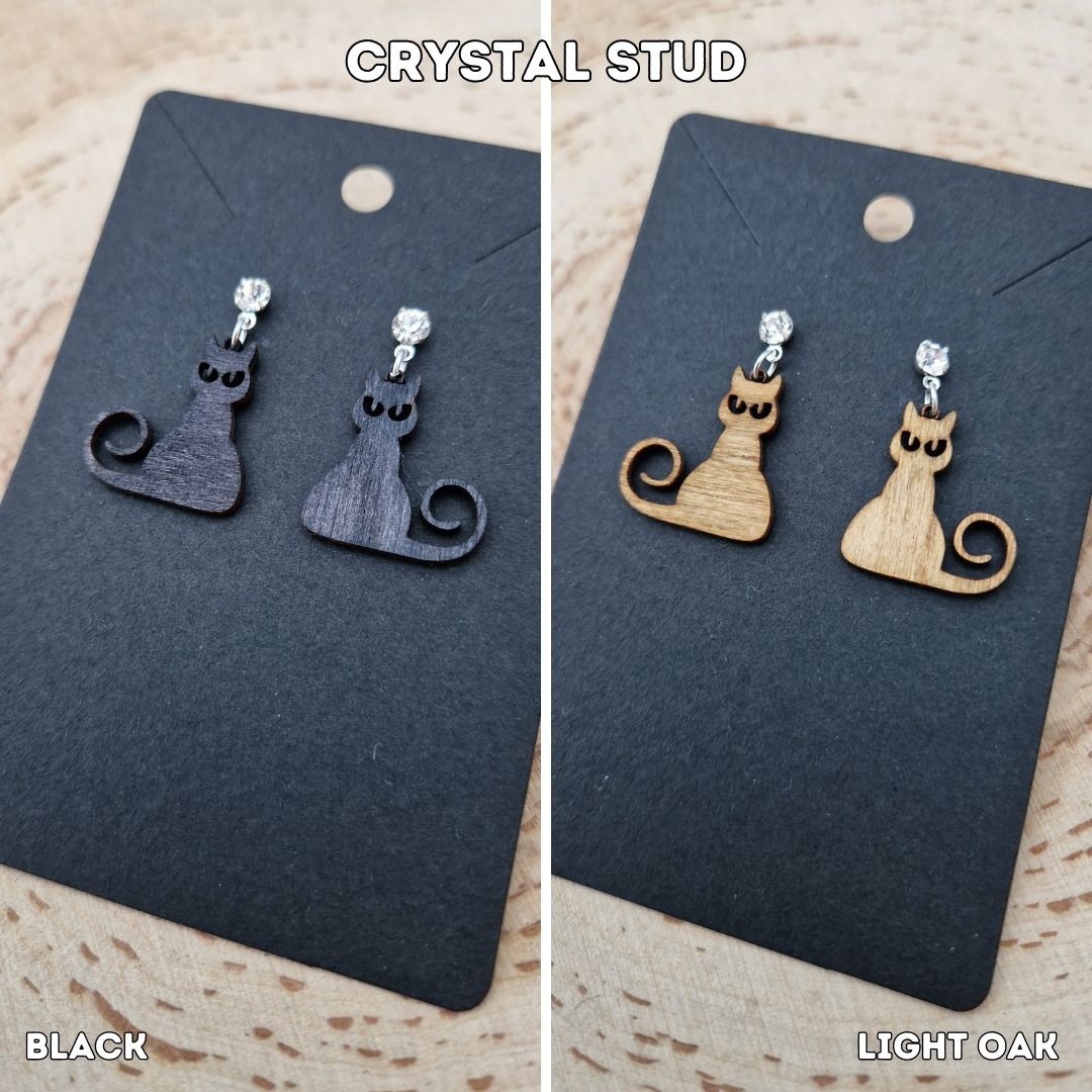 Curley Tail Cat Earrings