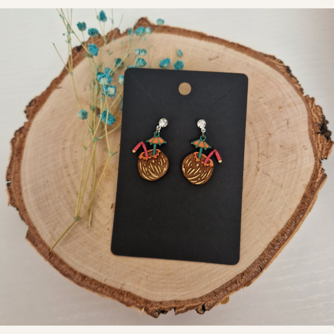 Coconut Cocktail Earrings