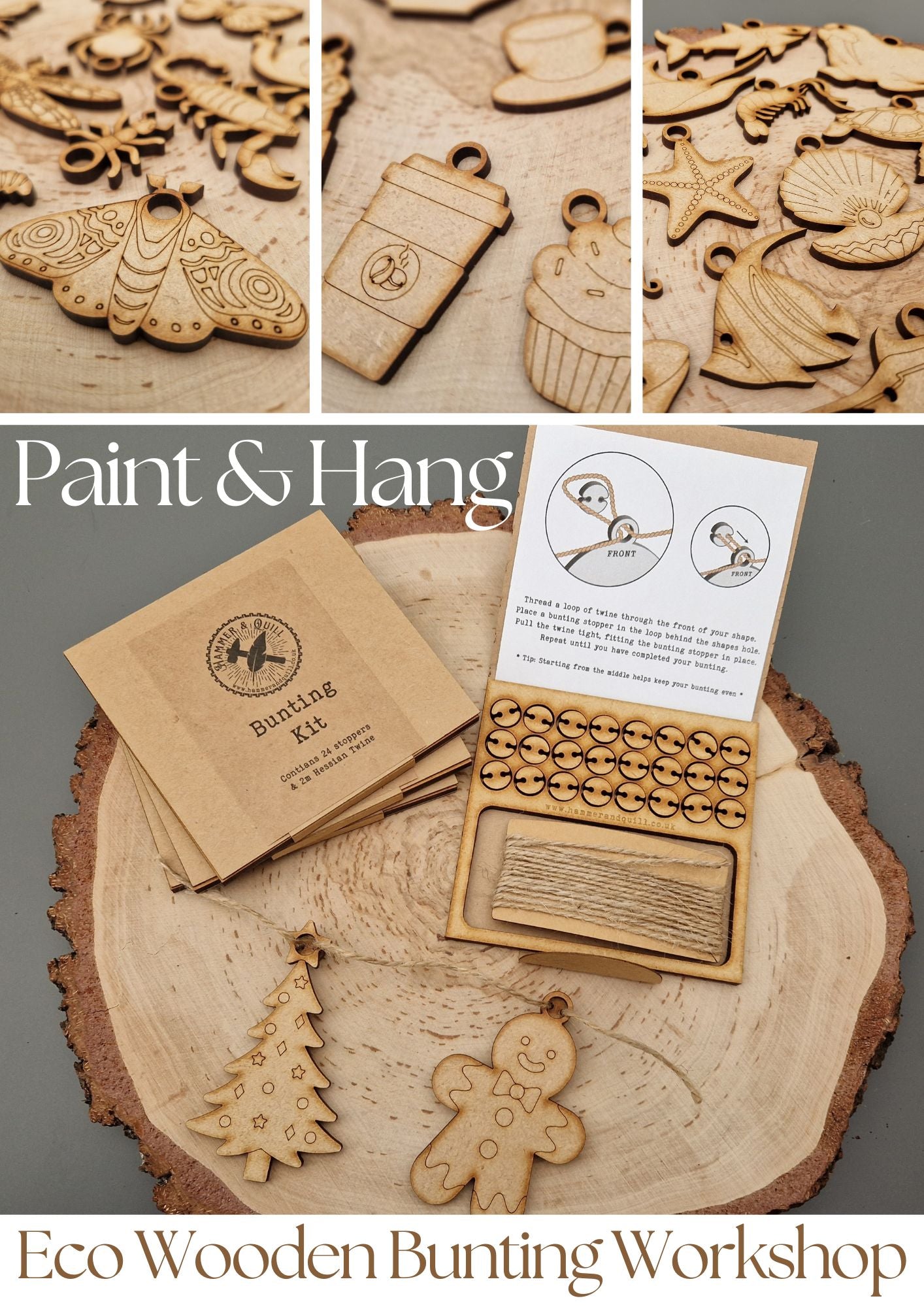 Craft & Hang - Eco Wooden Bunting Workshop