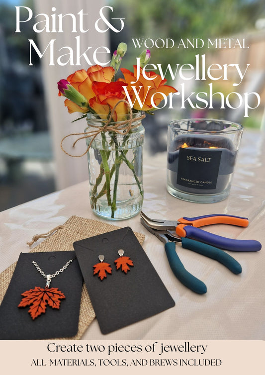 Paint & Make - Wood and Metal Jewellery Workshop