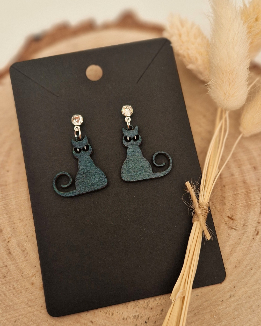 Curious Cat Earrings