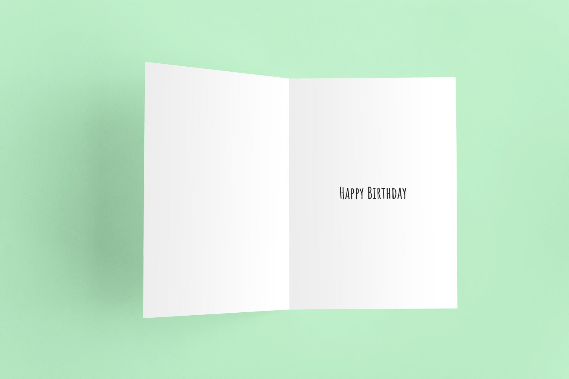 inside a greetings card