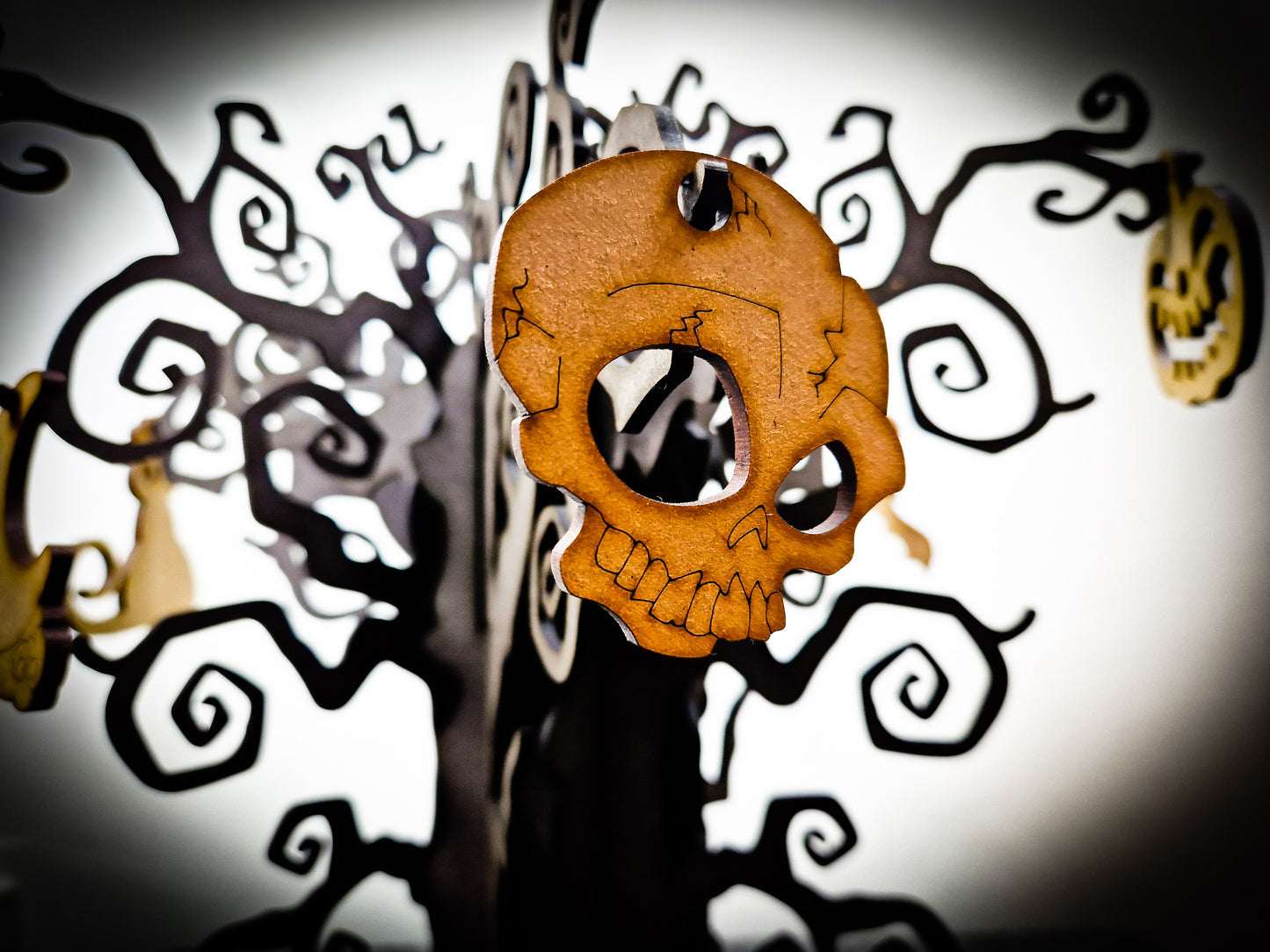 Haunted Hollow Tree and Halloween Hanging Decorations