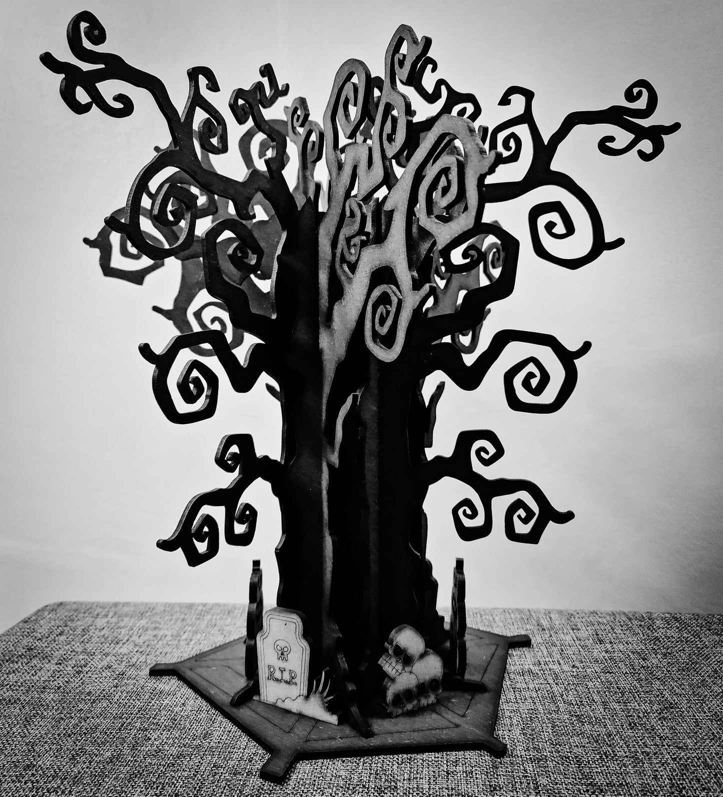 Haunted Hollow Tree and Halloween Hanging Decorations