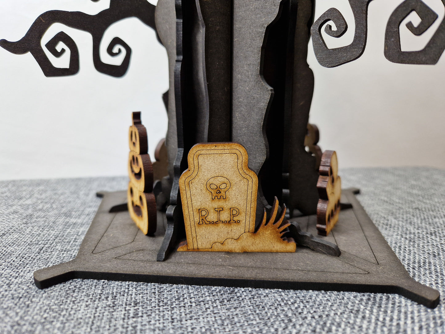 Haunted Hollow Tree and Halloween Hanging Decorations
