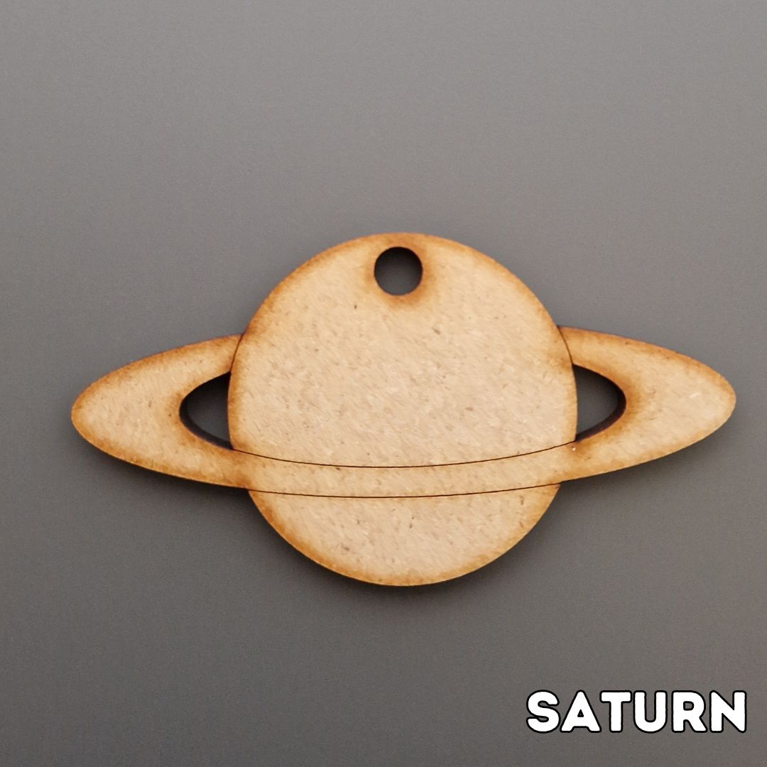 wooden planet shape displayed on grey background